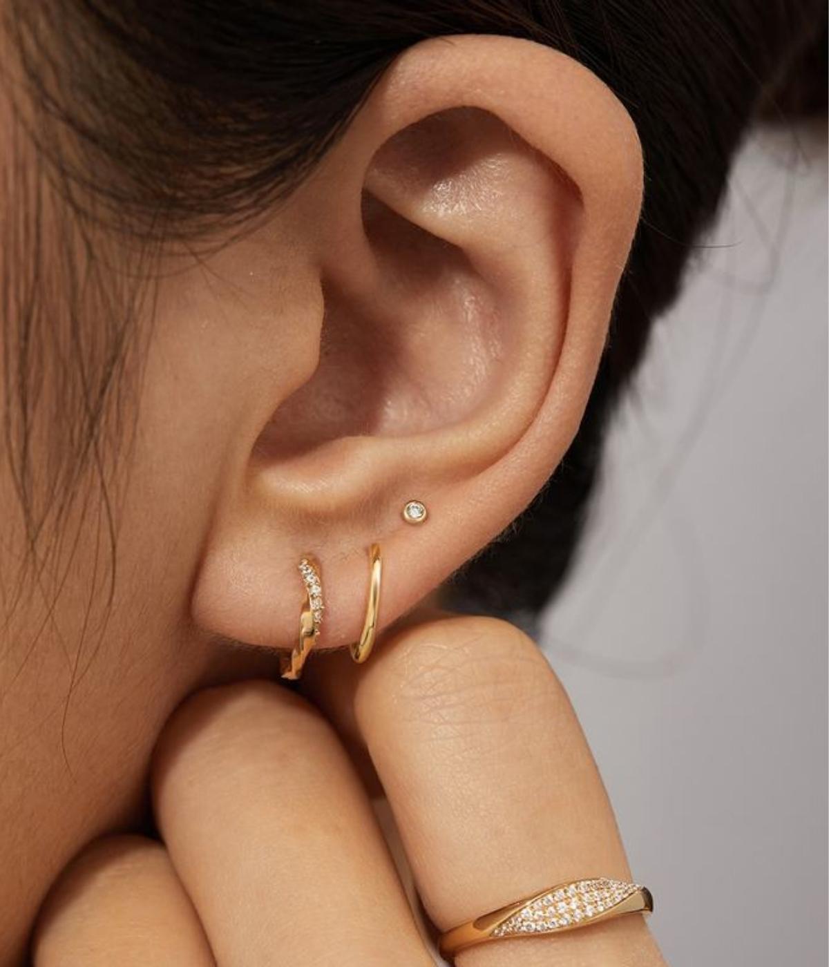 Boucle d'oreille en diamant