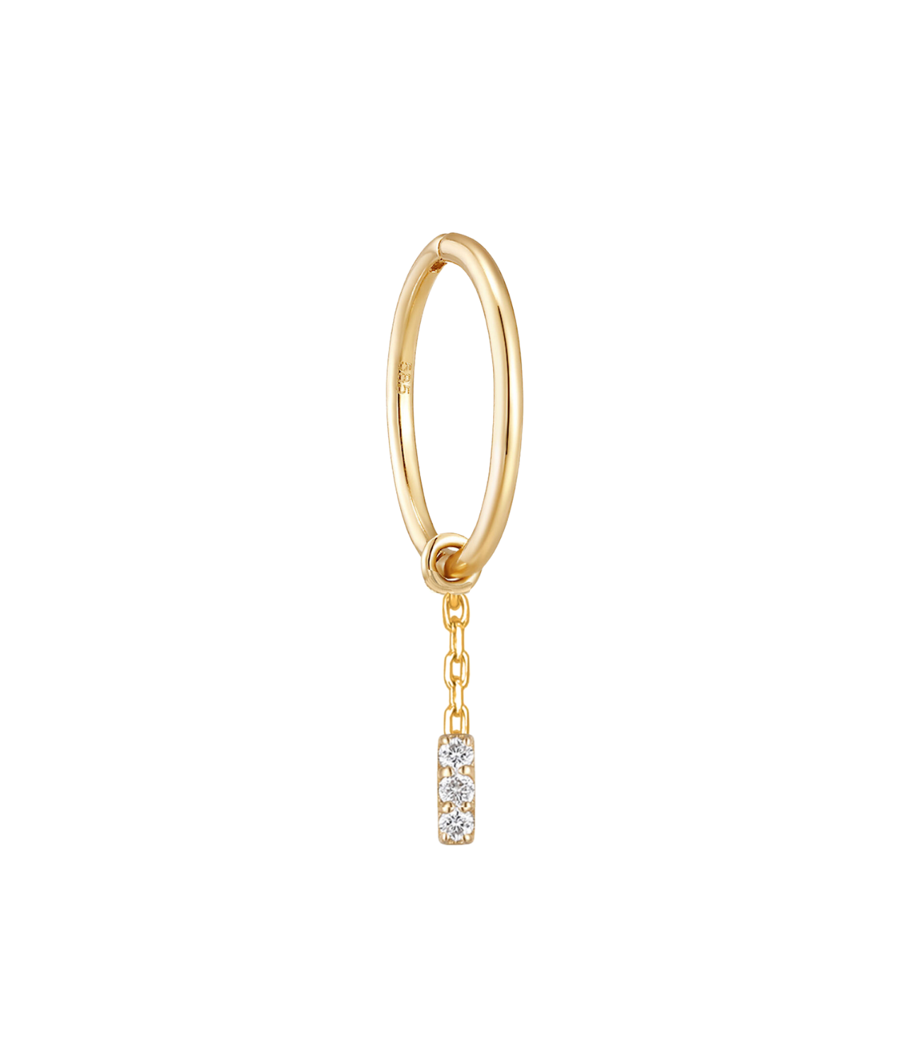 The Bar Pave Pendant