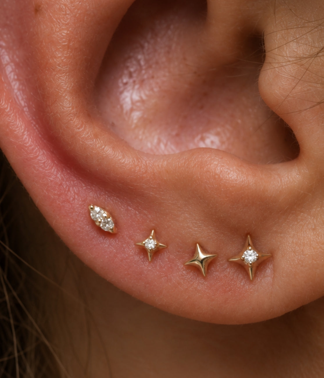 Large Sparkle Diamond Threadless End