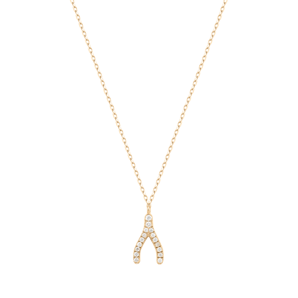 Diamonds Wishbone Necklace
