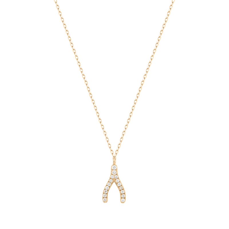 Diamonds Wishbone Necklace